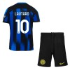 Officiële Voetbalshirt + Korte Broek Inter Milan Lautaro Martinez 10 Thuis 2023-24 - Kids